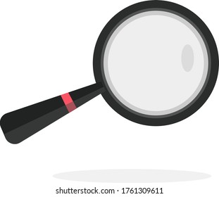 Vector icon magnifying glass flat illustration