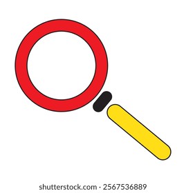 Vector Icon  of Magnifying Glass-Shaped Search design eps 10 