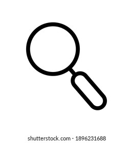 Vector icon of Magnifying,search zomm and find.  simple design for graphics, logos, websites, social media, UI, mobile apps, EPS10