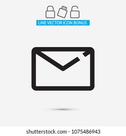 Vector icon mail 10 EPS