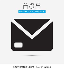 Vector icon mail 10 EPS