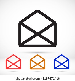 Vector icon mail 10 EPS