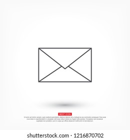Vector icon mail 10 EPS