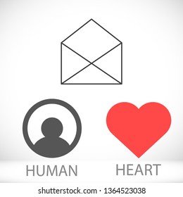 Vector icon mail 10 EPS