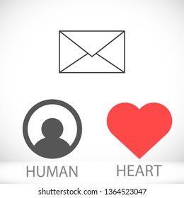 Vector icon mail 10 EPS