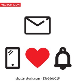 Vector icon mail 10 EPS