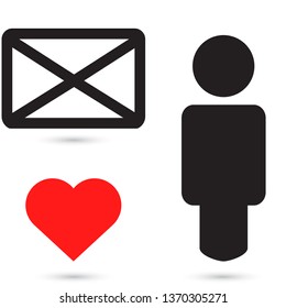 Vector icon mail 10 EPS