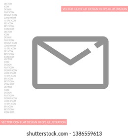 Vector icon mail 10 EPS . Lorem Ipsum Illustration design
