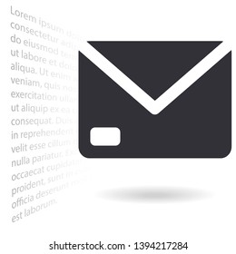 Vector icon mail 10 EPS . Lorem Ipsum Illustration design
