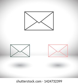 Vector icon mail 10 EPS . Lorem Ipsum Illustration design