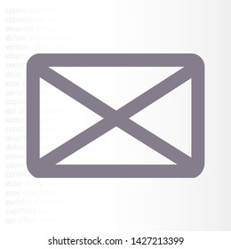 Vector icon mail 10 EPS . Lorem Ipsum Illustration design
