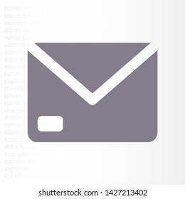 Vector icon mail 10 EPS . Lorem Ipsum Illustration design