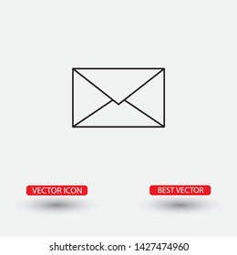 Vector icon mail 10 EPS . Lorem Ipsum Illustration design