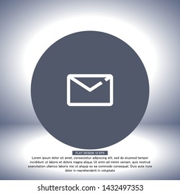 Vector icon mail 10 EPS . Lorem Ipsum Illustration design