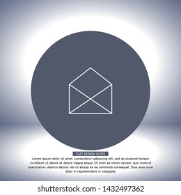 Vector icon mail 10 EPS . Lorem Ipsum Illustration design