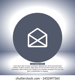 Vector icon mail 10 EPS . Lorem Ipsum Illustration design