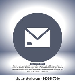 Vector icon mail 10 EPS . Lorem Ipsum Illustration design
