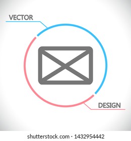 Vector icon mail 10 EPS . Lorem Ipsum Illustration design