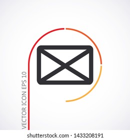 Vector icon mail 10 EPS . Lorem Ipsum Illustration design