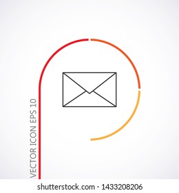 Vector icon mail 10 EPS . Lorem Ipsum Illustration design