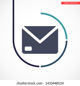 Vector icon mail 10 EPS . Lorem Ipsum Illustration design