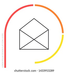 Vector icon mail 10 EPS . Lorem Ipsum Illustration design