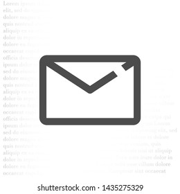 Vector icon mail 10 EPS . Lorem Ipsum Illustration design