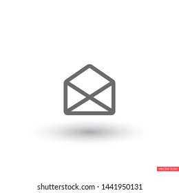 Vector icon mail 10 EPS . Lorem Ipsum Illustration design