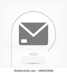 Vector icon mail 10 EPS . Lorem Ipsum Illustration design