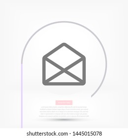 Vector icon mail 10 EPS . Lorem Ipsum Illustration design