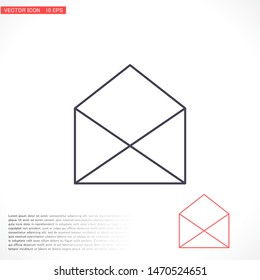 Vector icon mail 10 EPS . Lorem Ipsum Illustration design