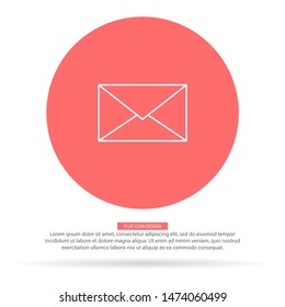 Vector icon mail 10 EPS . Lorem Ipsum Illustration design