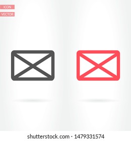 Vector icon mail 10 EPS . Lorem Ipsum Illustration design