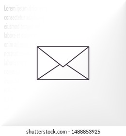 Vector icon mail 10 EPS . Lorem Ipsum Illustration design