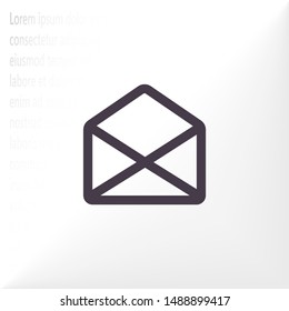 Vector icon mail 10 EPS . Lorem Ipsum Illustration design