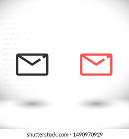 Vector icon mail 10 EPS . Lorem Ipsum Illustration design