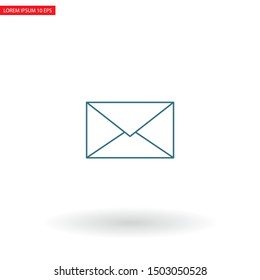 Vector icon mail 10 EPS . Lorem Ipsum Illustration design
