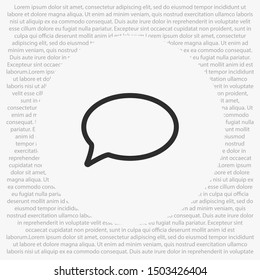 Vector icon mail 10 EPS . Lorem Ipsum Illustration design