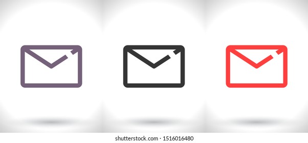 Vector icon mail 10 EPS . Lorem Ipsum Illustration design