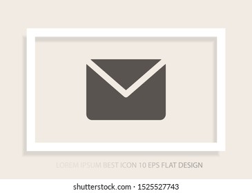 Vector icon mail 10 EPS . Lorem Ipsum Illustration design