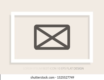 Vector icon mail 10 EPS . Lorem Ipsum Illustration design