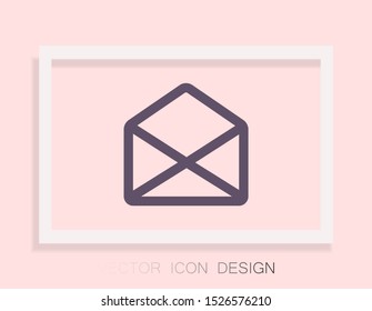 Vector icon mail 10 EPS . Lorem Ipsum Illustration design