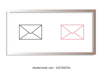 Vector icon mail 10 EPS . Lorem Ipsum Illustration design