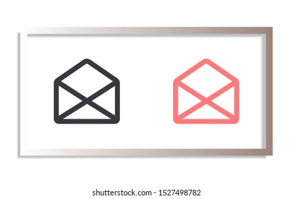 Vector icon mail 10 EPS . Lorem Ipsum Illustration design