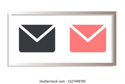 Vector icon mail 10 EPS . Lorem Ipsum Illustration design