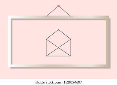 Vector icon mail 10 EPS . Lorem Ipsum Illustration design