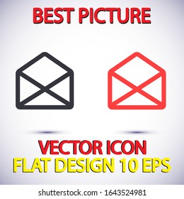 Vector icon mail 10 EPS . Lorem Ipsum Illustration design