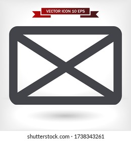 Vector icon mail 10 EPS . Lorem Ipsum Illustration design