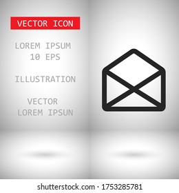 Correo del icono del vector 10 EPS . Lorem Ipsum Diseño de ilustración