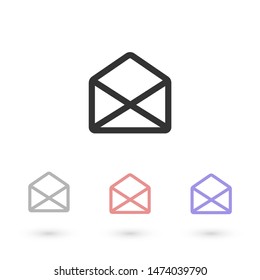 Vector icon mail Illustration design.
